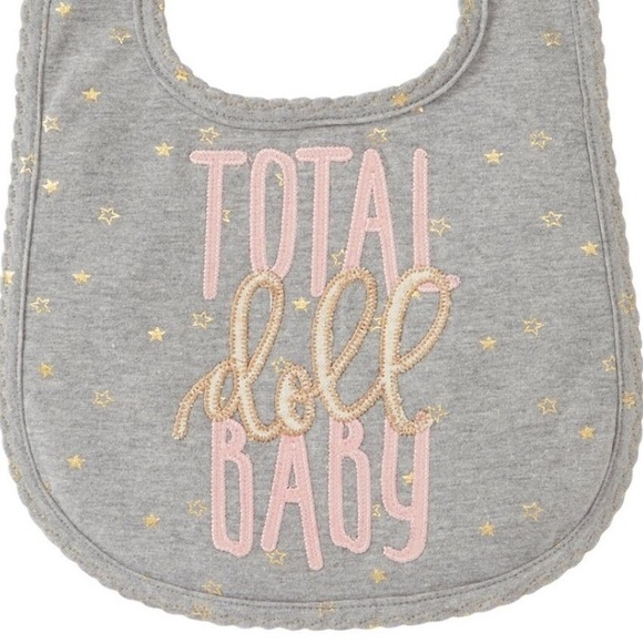 ▪️Gray Star Doll Baby Bib - Picture 2 of 2